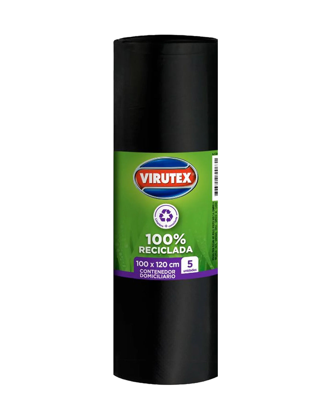 Virutex Bolsa de Basura Contenedor Domiciliario 100 x 120 cms 5 unid - Puntolimpieza